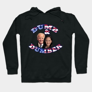 Biden and Harris Dumb and Dumber Comical Design Hoodie